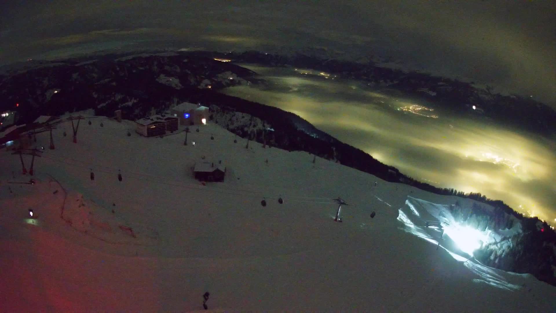 Station de ski Kronplatz sommet | vue sur Brunico