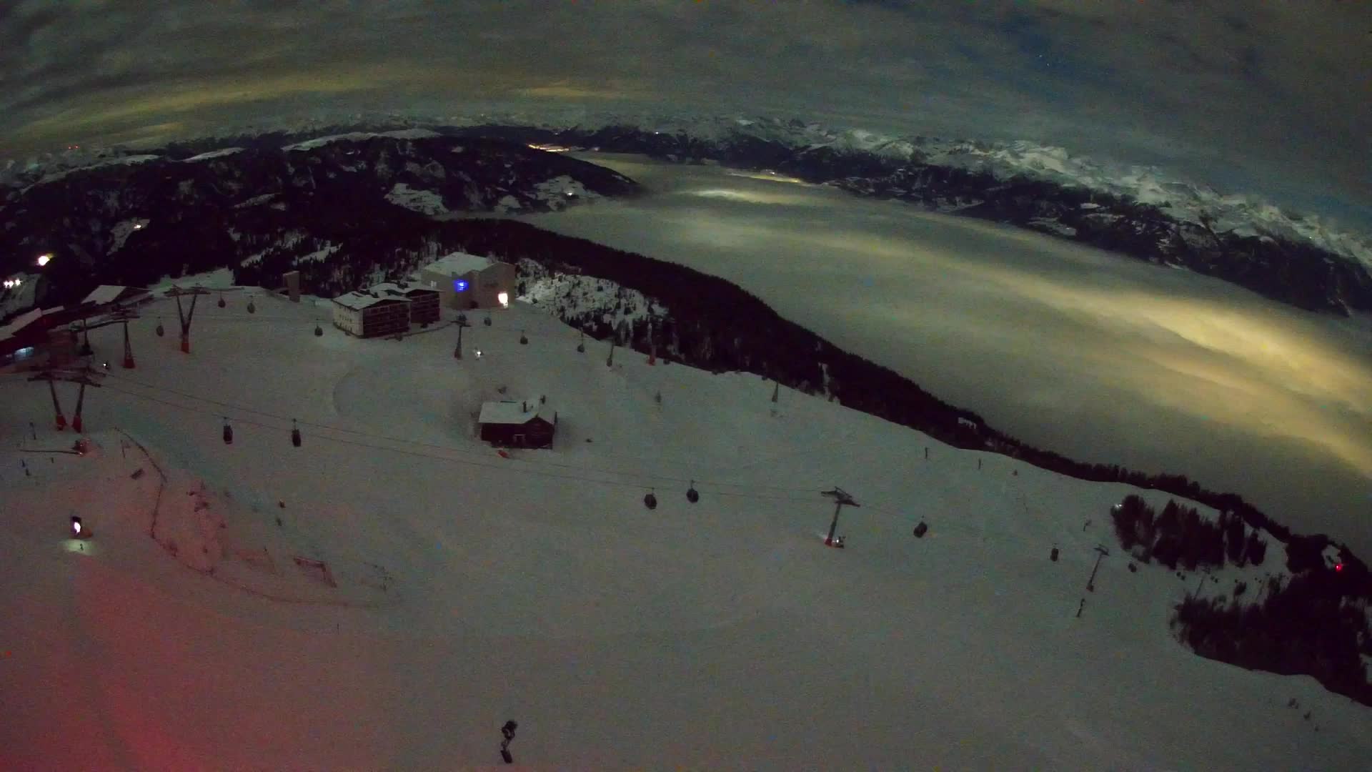 Smučišče Kronplatz – vrh | pogled na Bruneck