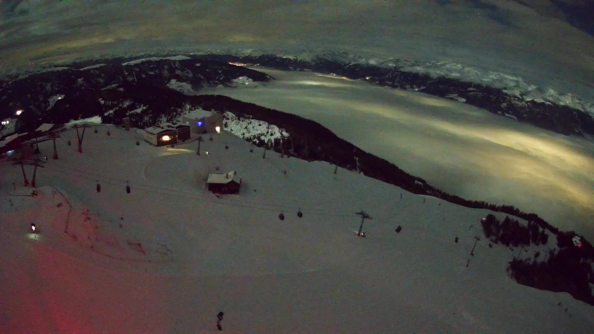 Station de ski Kronplatz sommet | vue sur Brunico