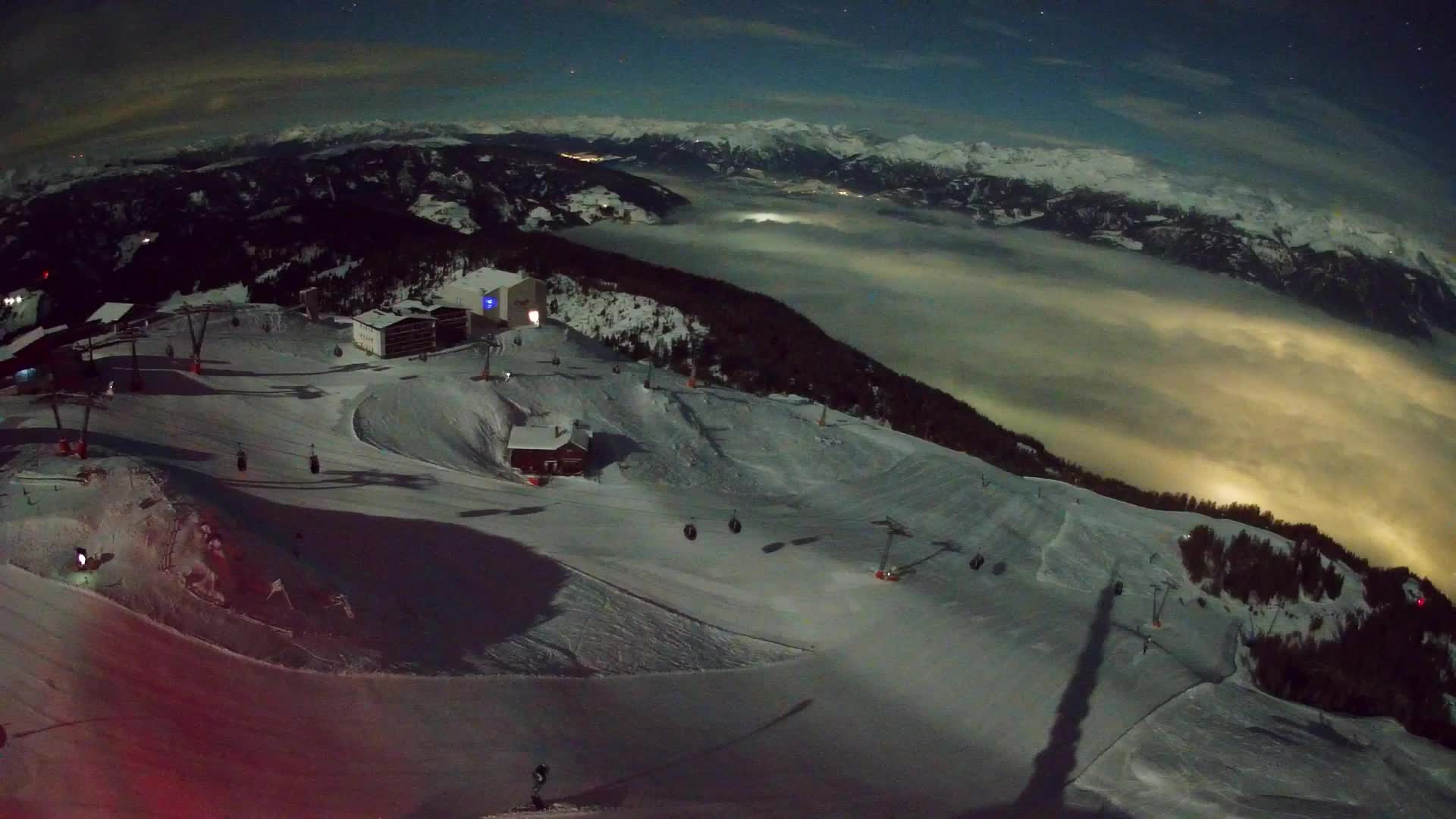 Kronplatz peak Ski resort | view to Bruneck