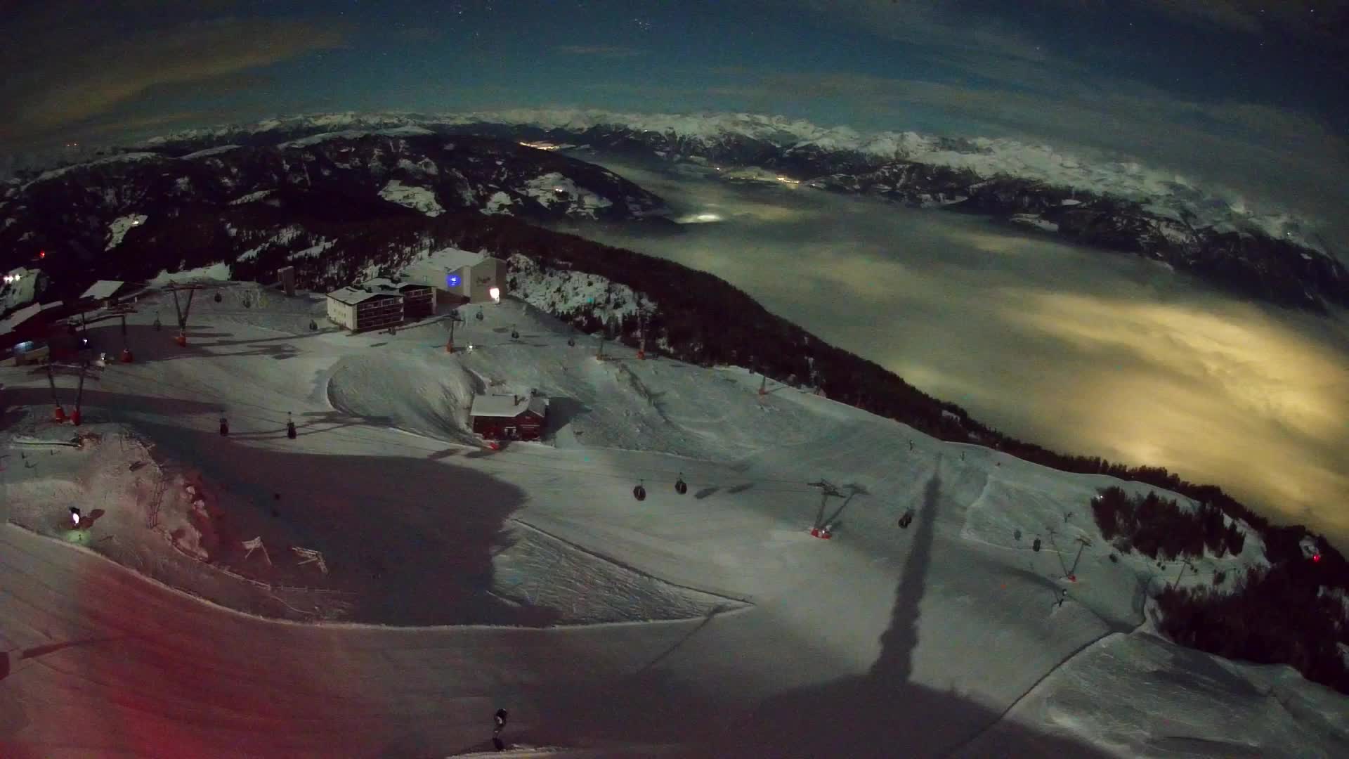 Kronplatz peak Ski resort | view to Bruneck