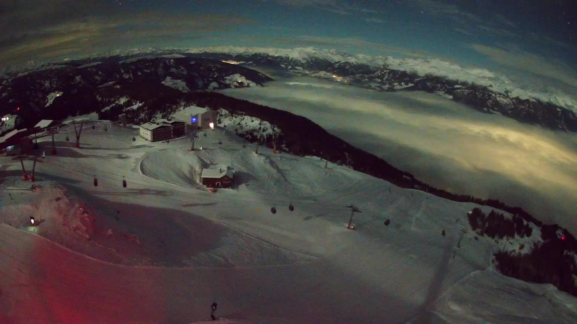 Kronplatz peak Ski resort | view to Bruneck