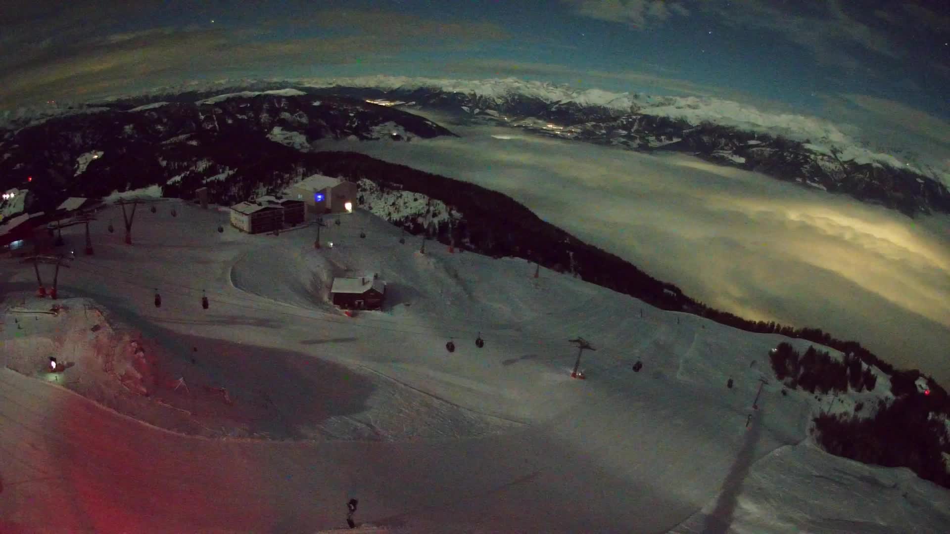 Kronplatz peak Ski resort | view to Bruneck