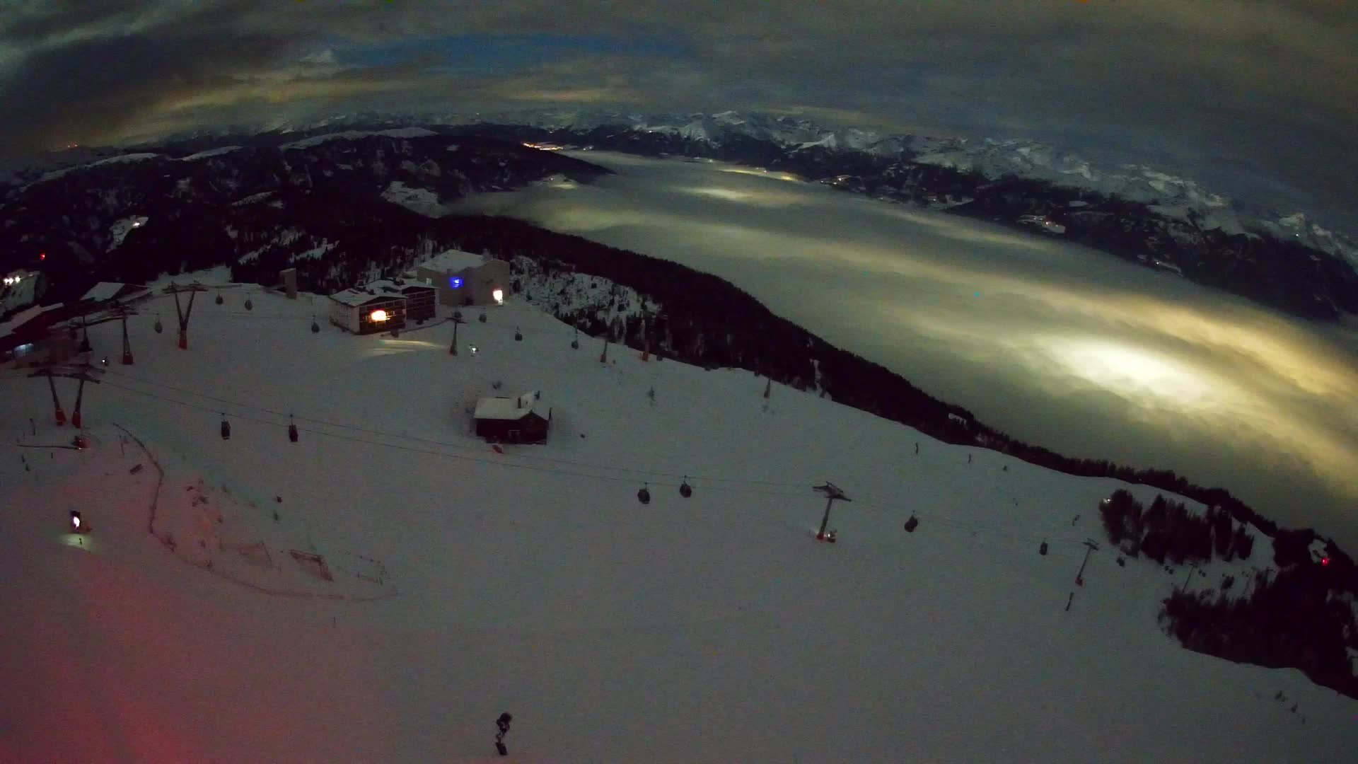 Kronplatz peak Ski resort | view to Bruneck