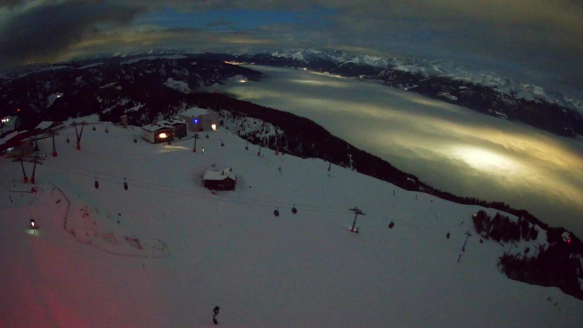 Kronplatz peak Ski resort | view to Bruneck