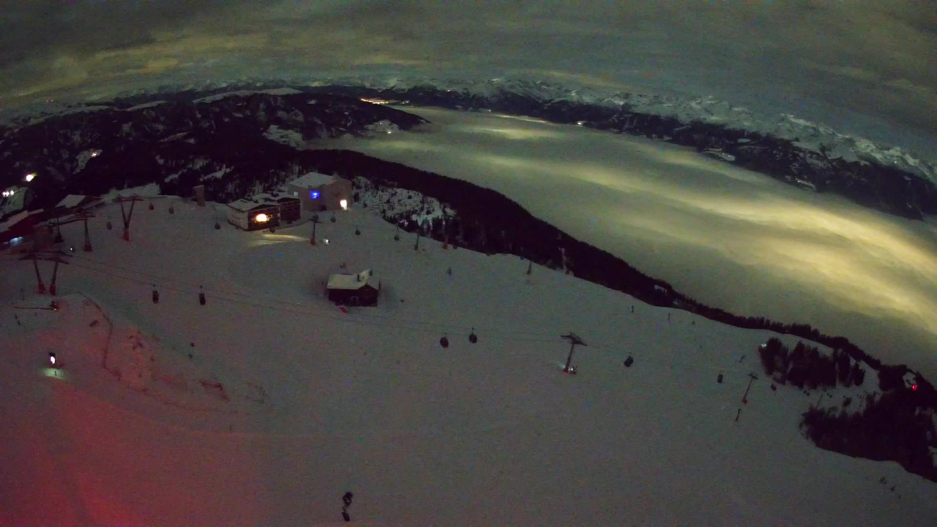 Kronplatz peak Ski resort | view to Bruneck