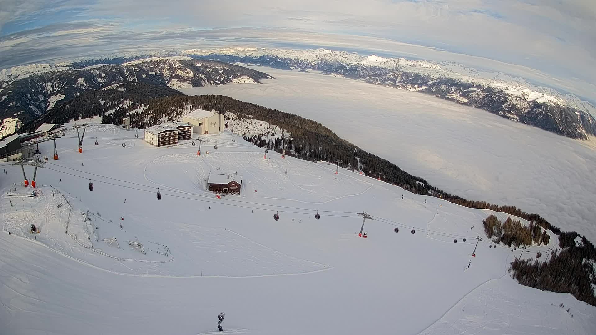 Smučišče Kronplatz – vrh | pogled na Bruneck