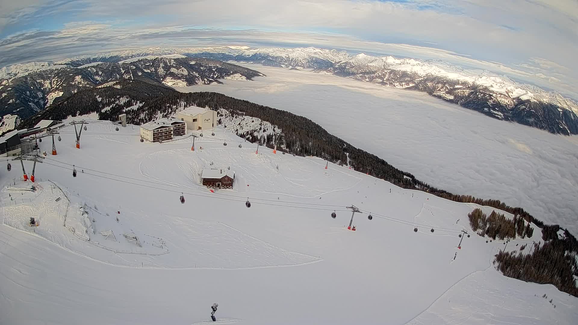Stazione sciistica di Plan de Corones | vista su Brunico