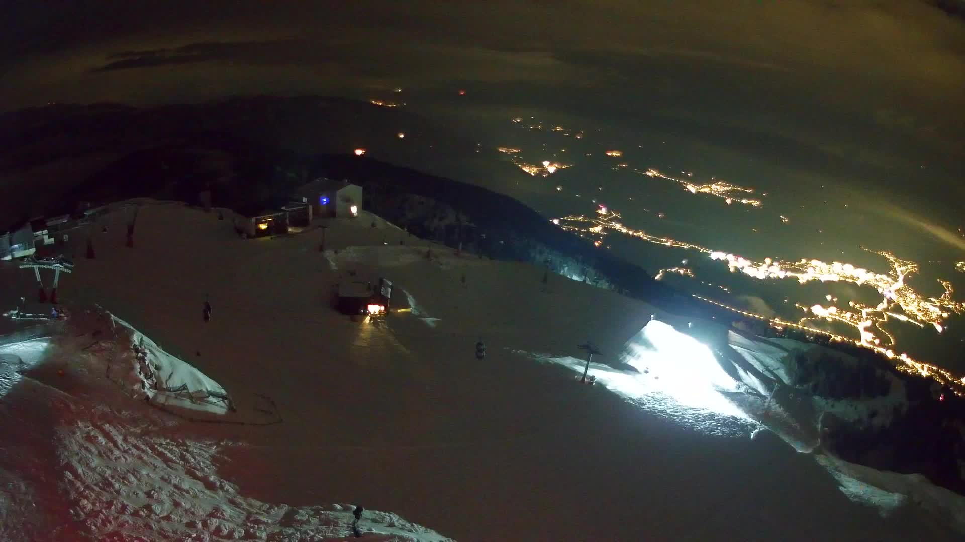 Skigebiet Kronplatz Gipfel | Blick auf Bruneck