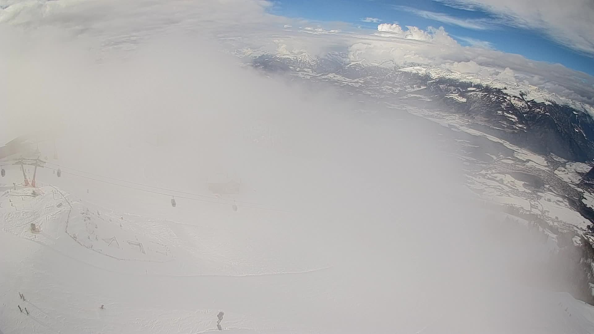 Kronplatz peak Ski resort | view to Bruneck