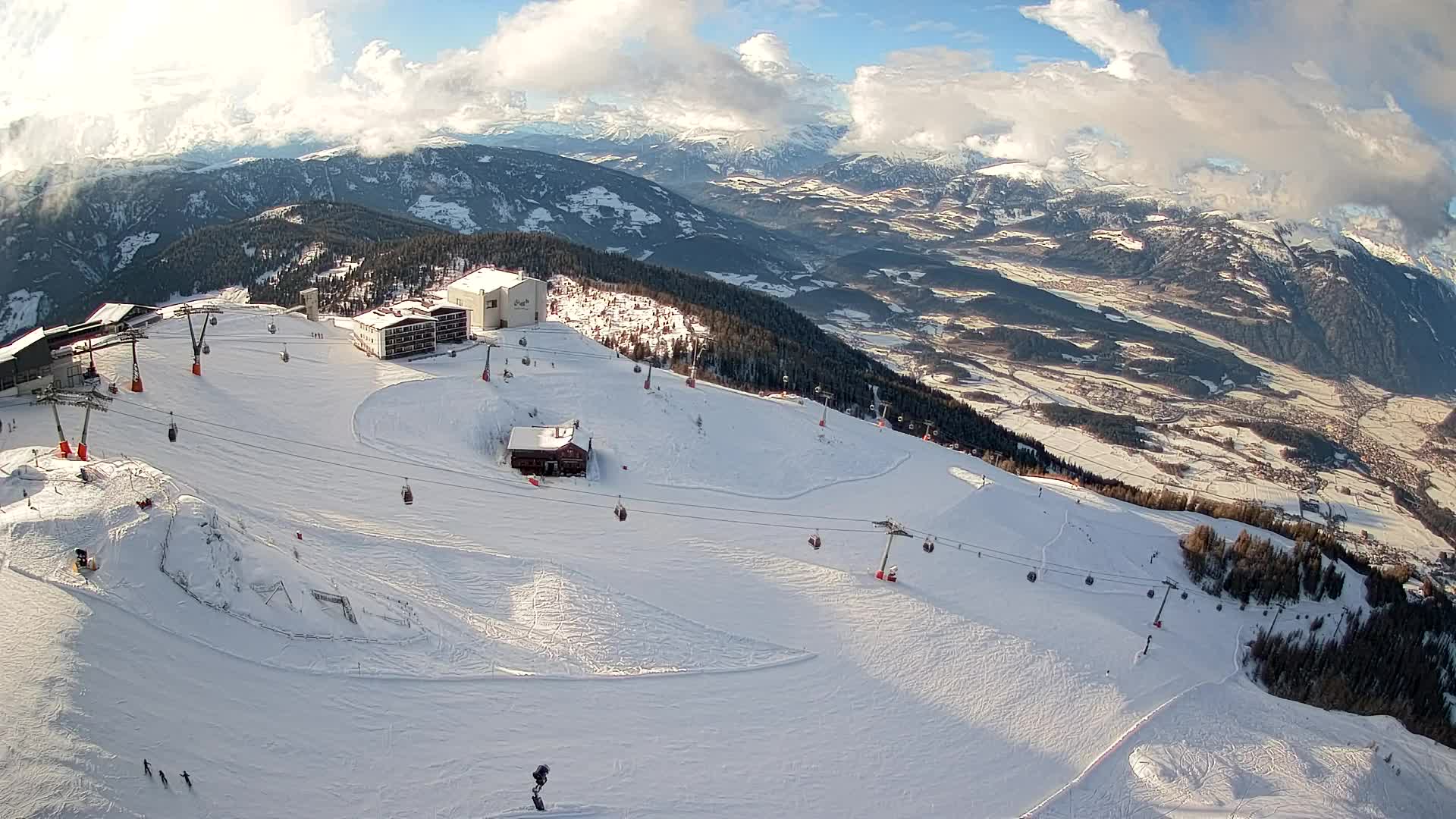Kronplatz peak Ski resort | view to Bruneck