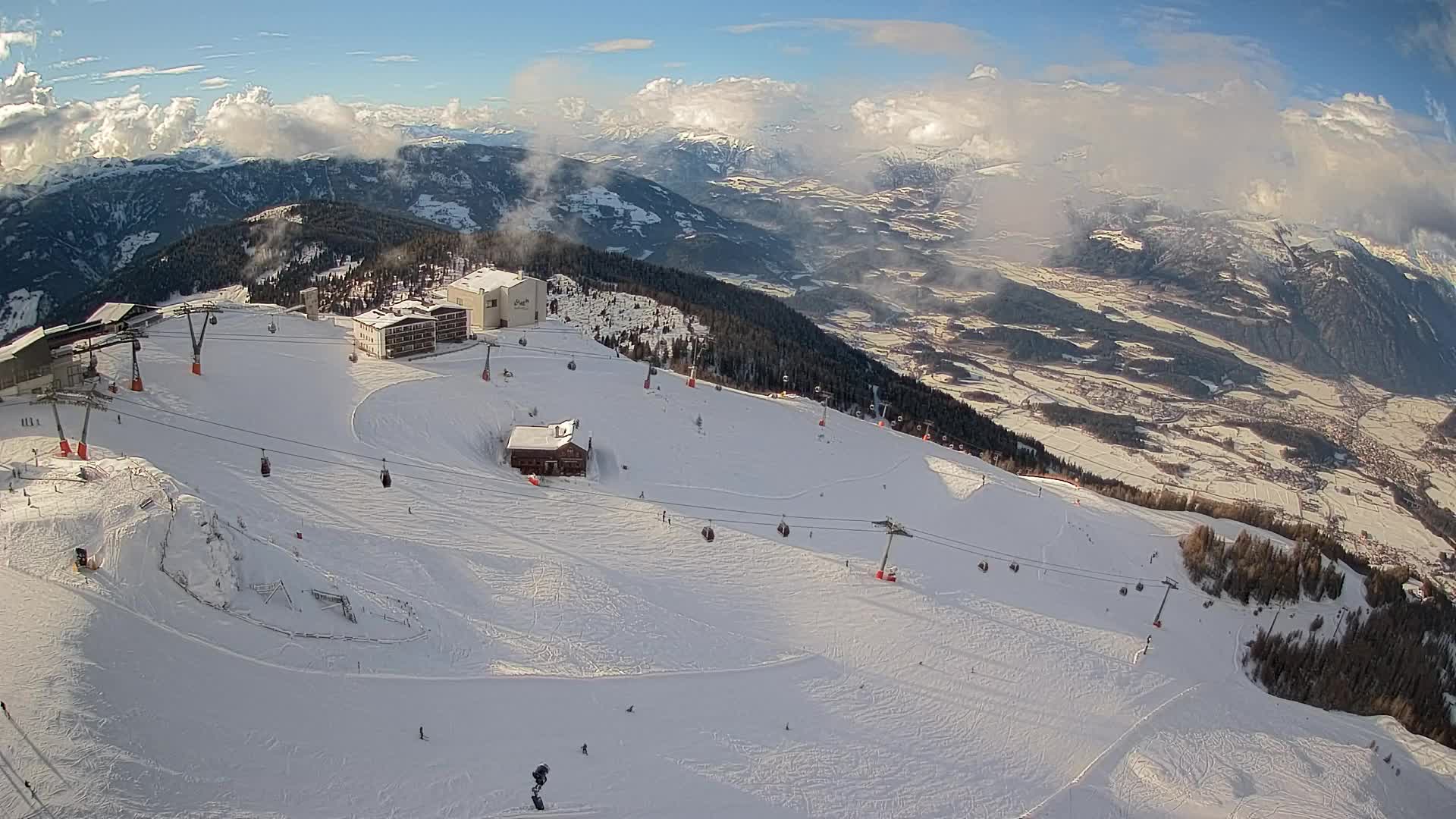 Smučišče Kronplatz – vrh | pogled na Bruneck