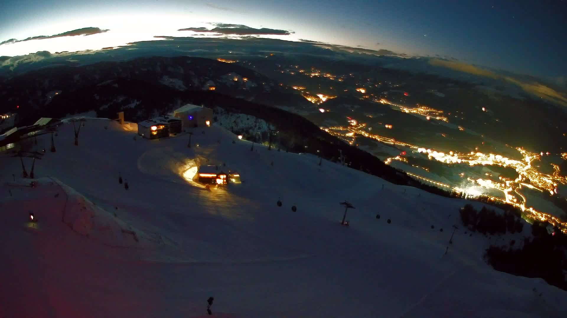 Kronplatz peak Ski resort | view to Bruneck