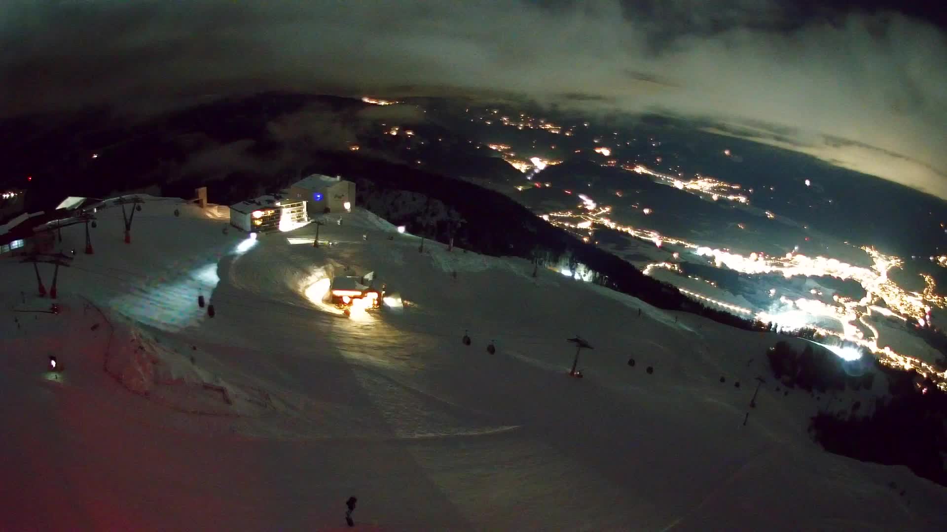 Station de ski Kronplatz sommet | vue sur Brunico