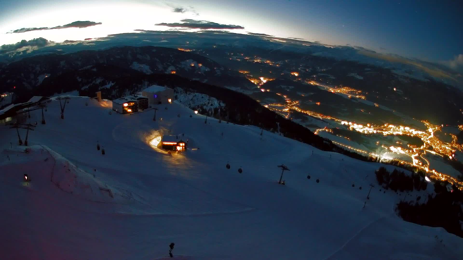Kronplatz peak Ski resort | view to Bruneck