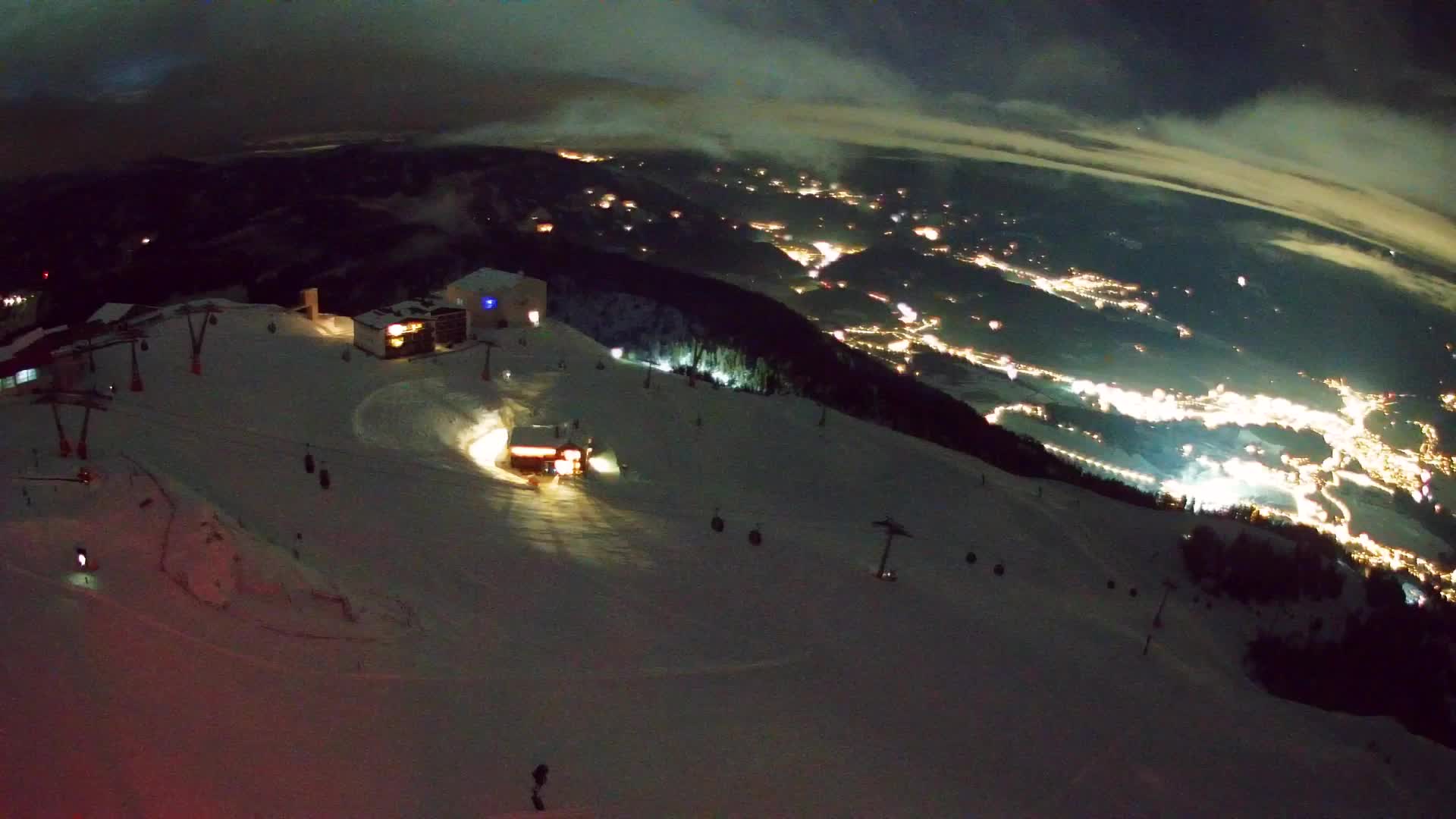 Station de ski Kronplatz sommet | vue sur Brunico