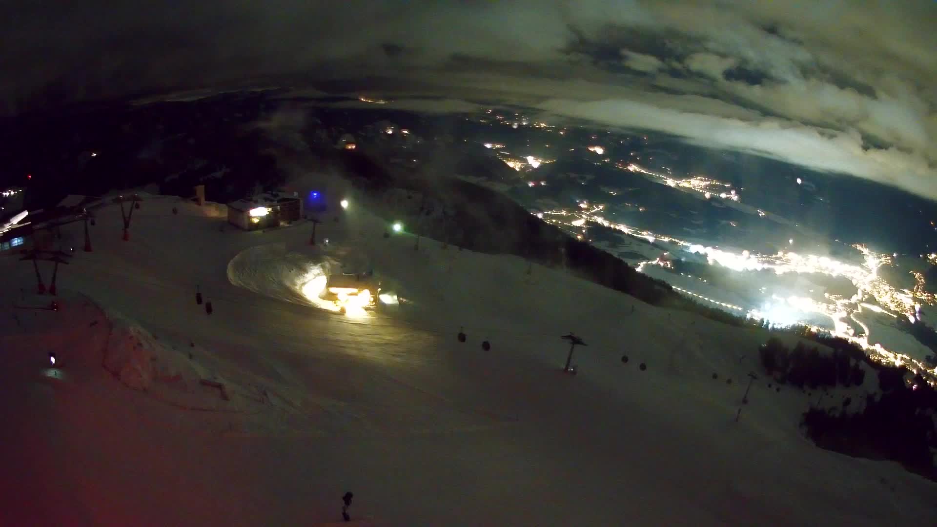 Station de ski Kronplatz sommet | vue sur Brunico