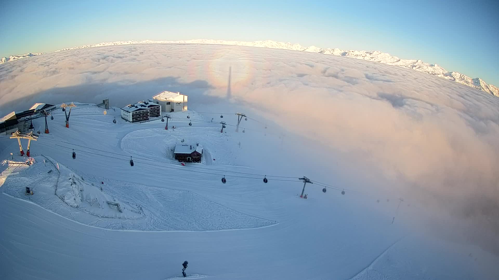 Stazione sciistica di Plan de Corones | vista su Brunico