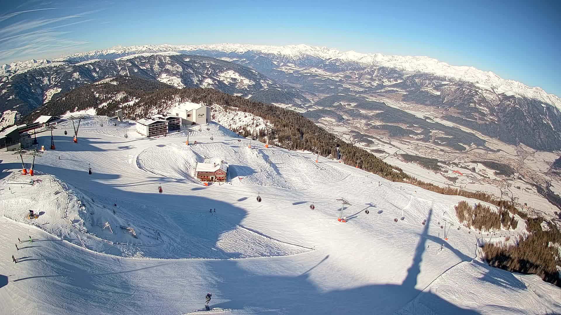 Smučišče Kronplatz – vrh | pogled na Bruneck