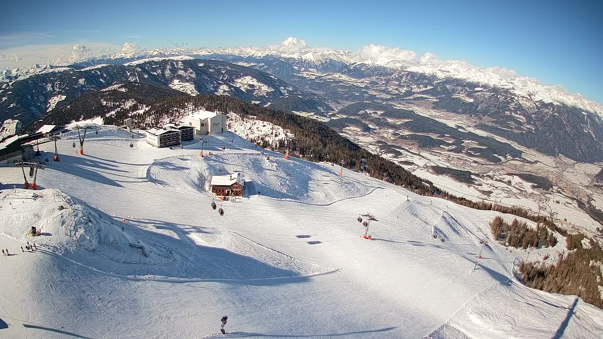 Smučišče Kronplatz – vrh | pogled na Bruneck