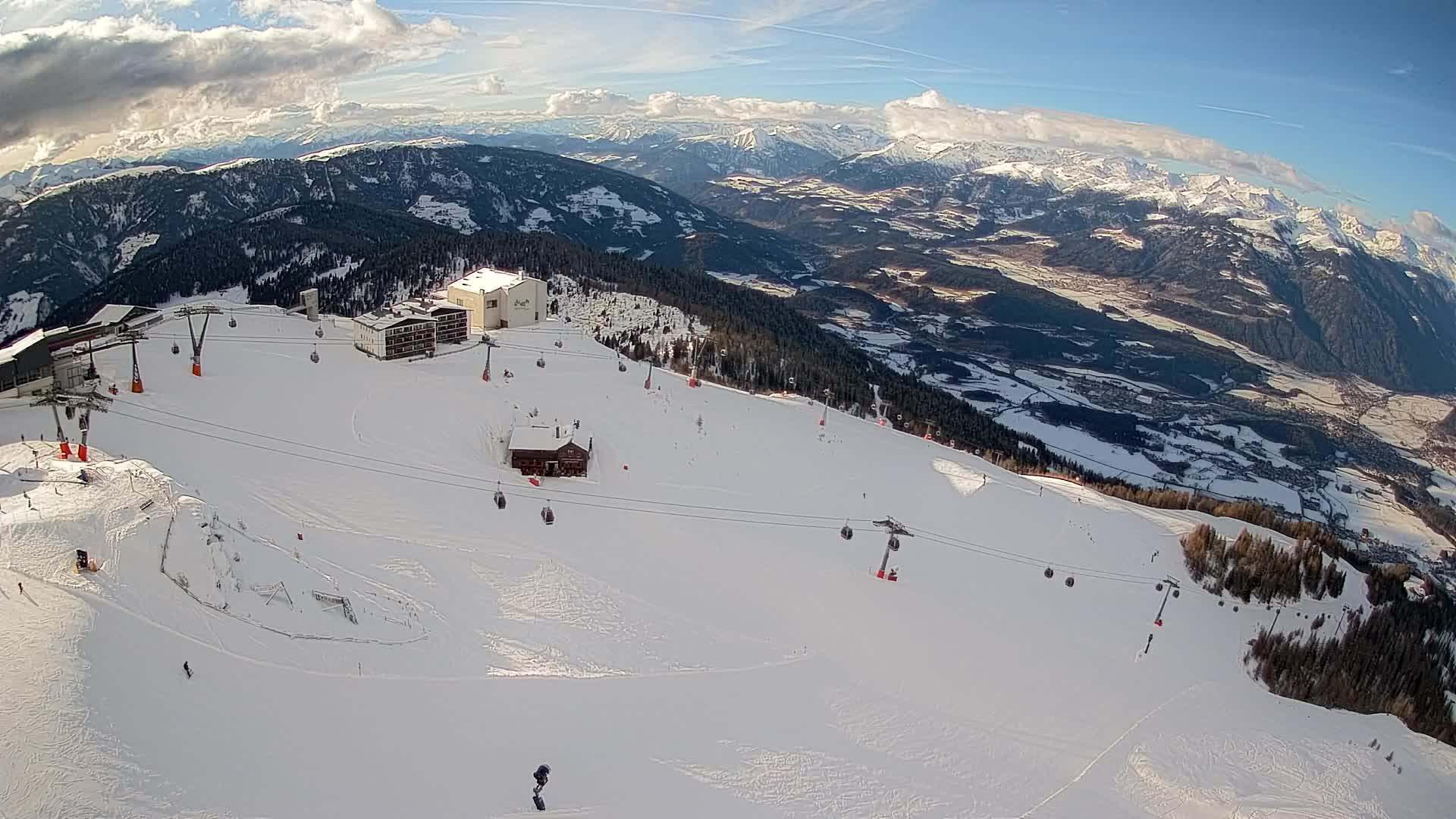 Kronplatz peak Ski resort | view to Bruneck