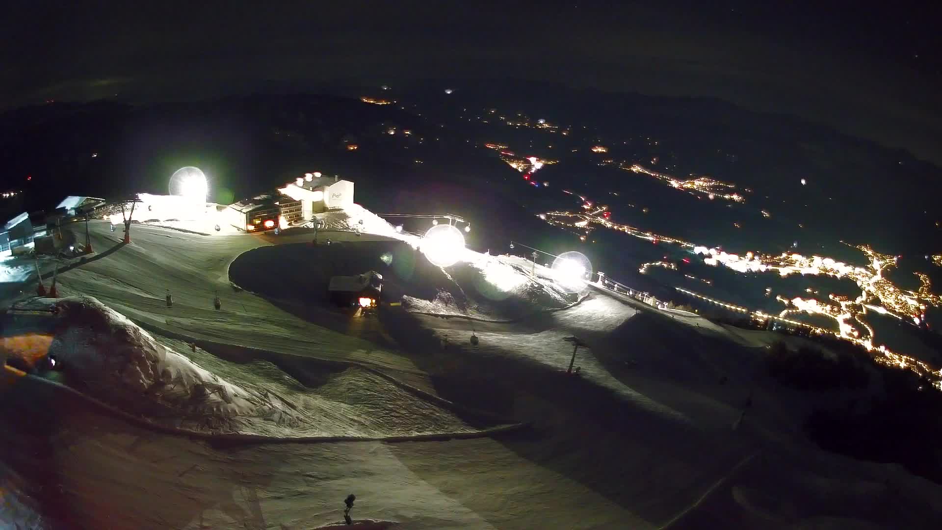 Skigebiet Kronplatz Gipfel | Blick auf Bruneck