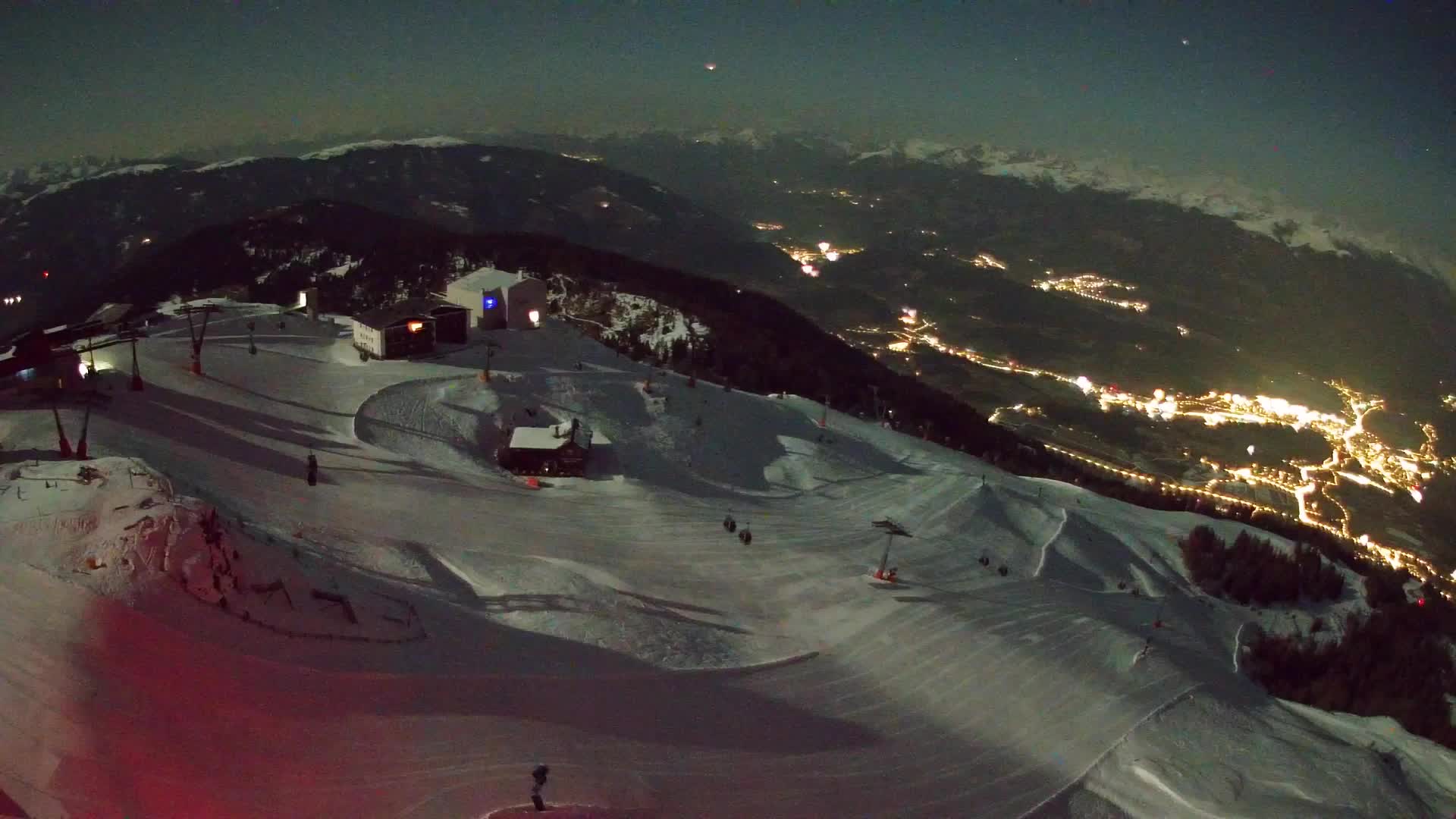Kronplatz peak Ski resort | view to Bruneck
