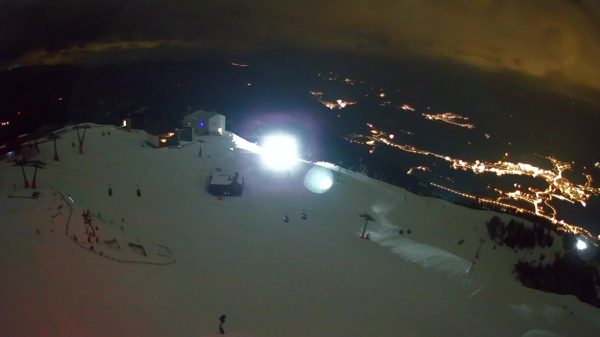 Station de ski Kronplatz sommet | vue sur Brunico
