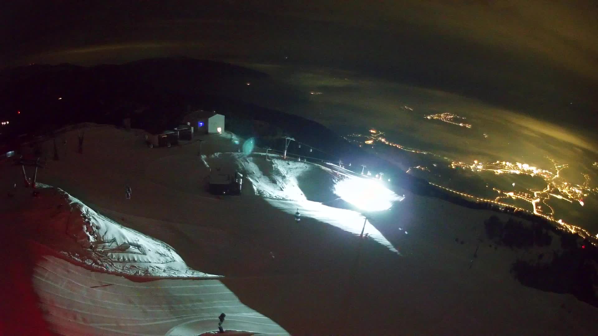 Station de ski Kronplatz sommet | vue sur Brunico