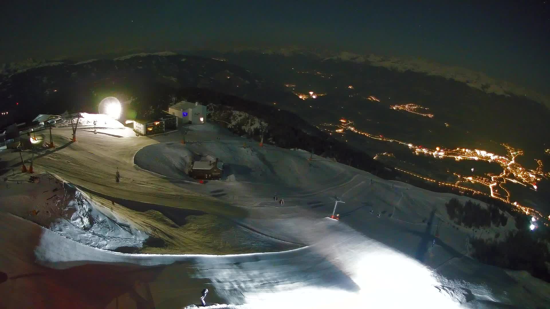 Station de ski Kronplatz sommet | vue sur Brunico