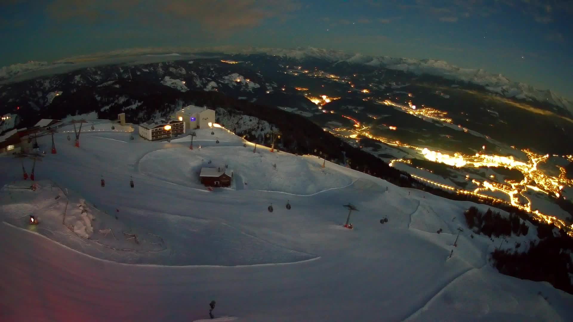 Kronplatz peak Ski resort | view to Bruneck