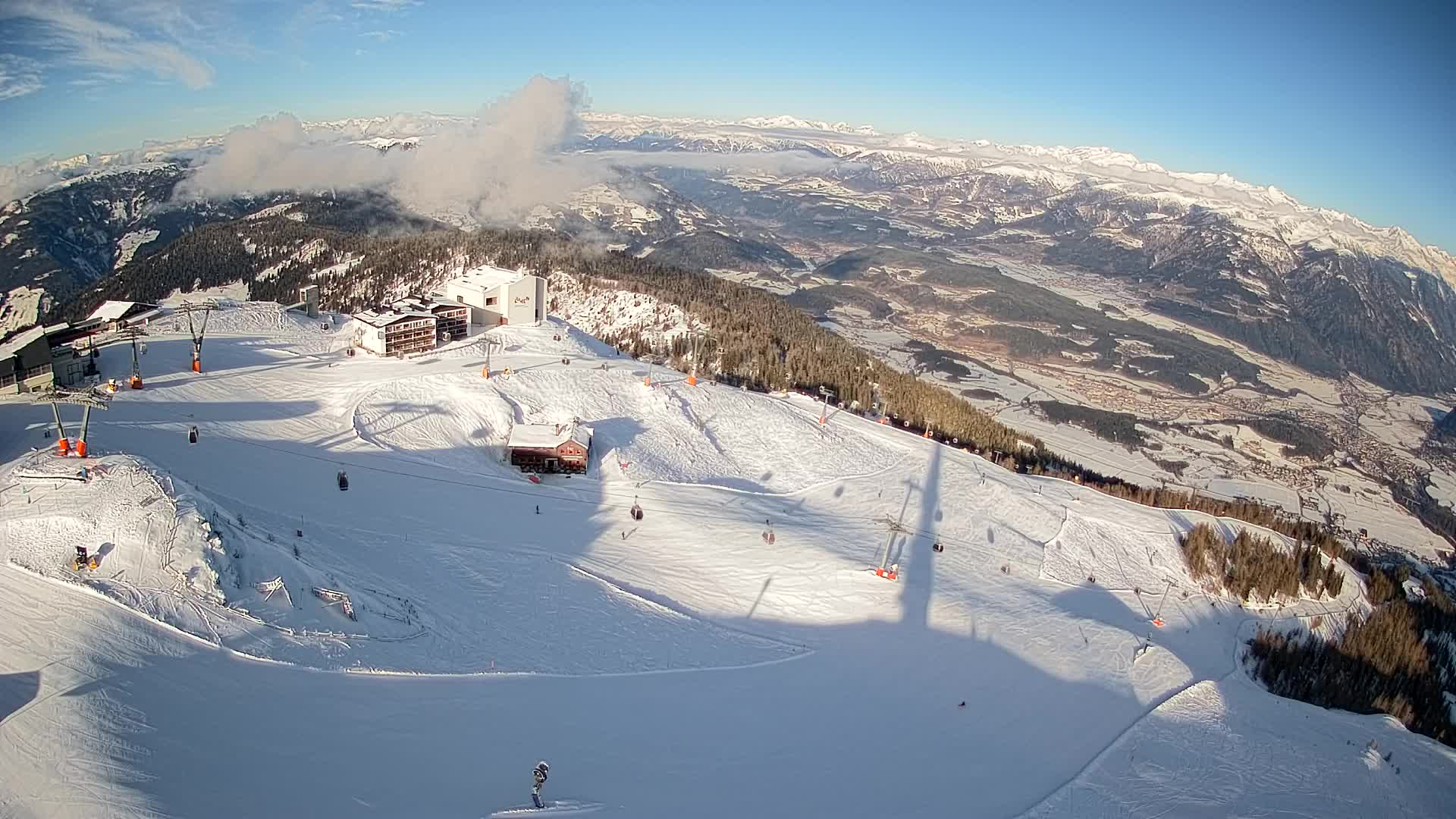 Kronplatz peak Ski resort | view to Bruneck