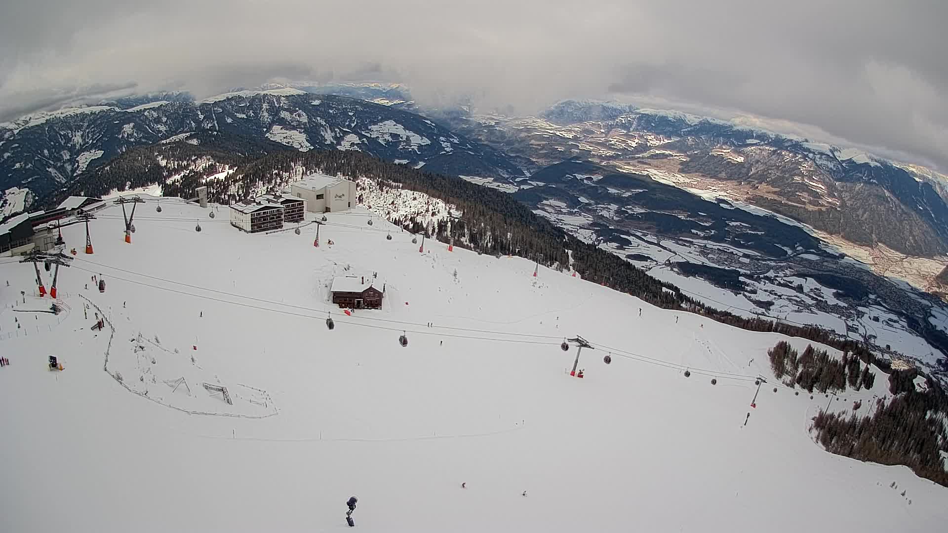 Kronplatz peak Ski resort | view to Bruneck