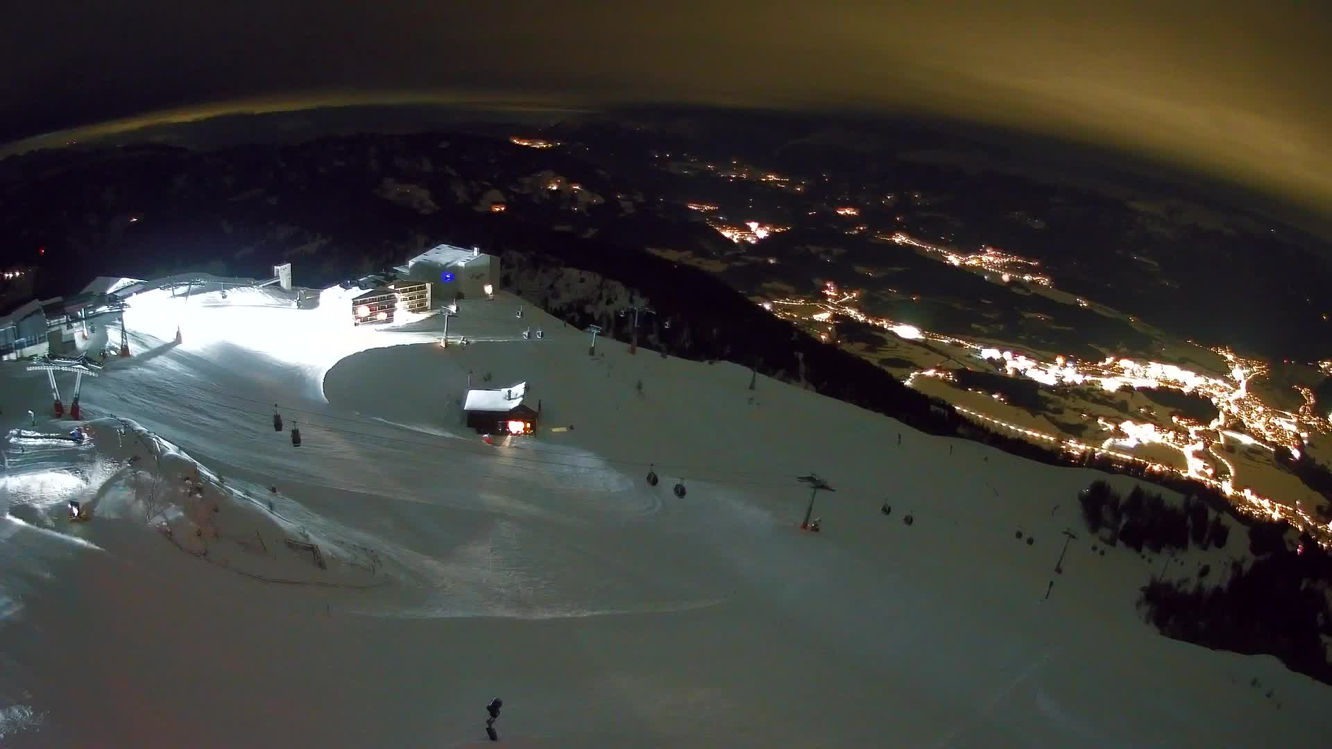 Station de ski Kronplatz sommet | vue sur Brunico