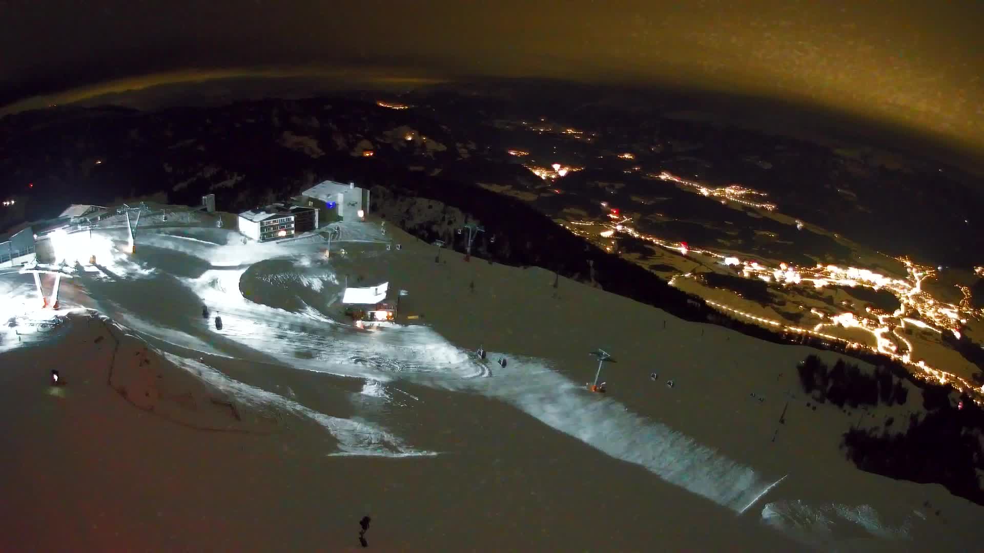 Station de ski Kronplatz sommet | vue sur Brunico