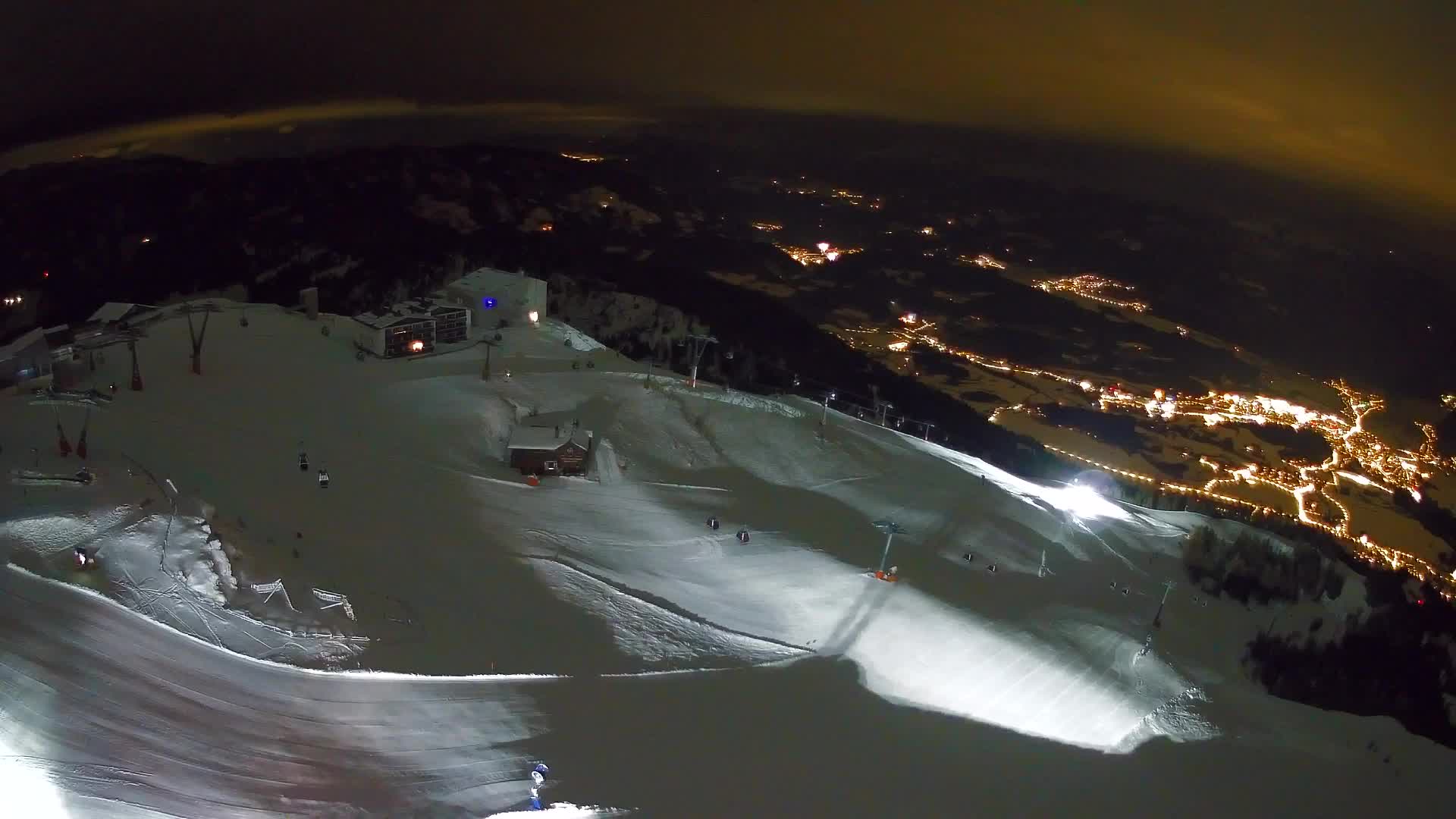 Skigebiet Kronplatz Gipfel | Blick auf Bruneck