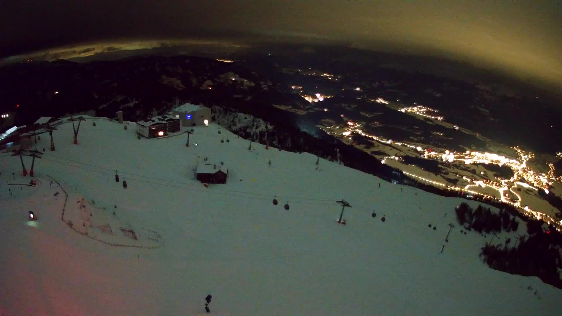 Station de ski Kronplatz sommet | vue sur Brunico