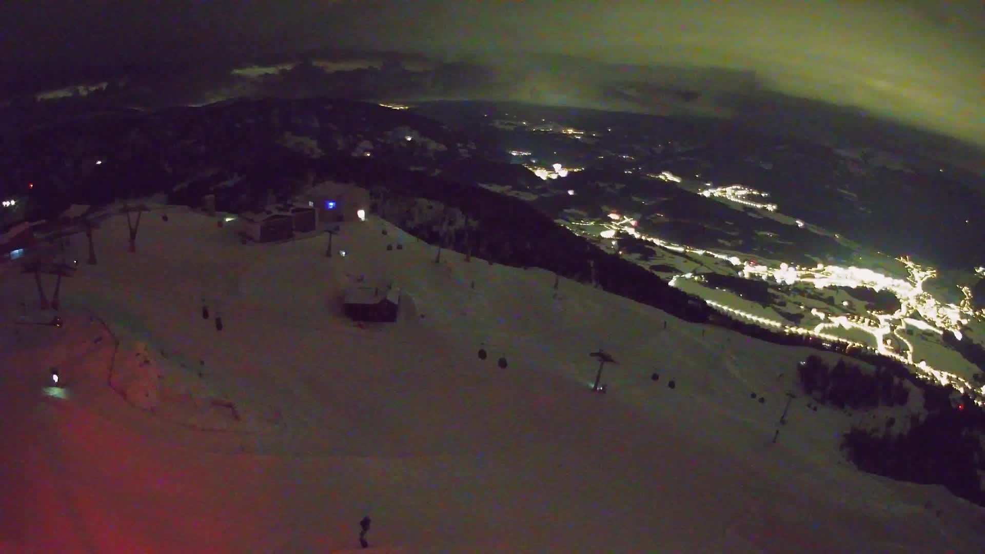 Station de ski Kronplatz sommet | vue sur Brunico