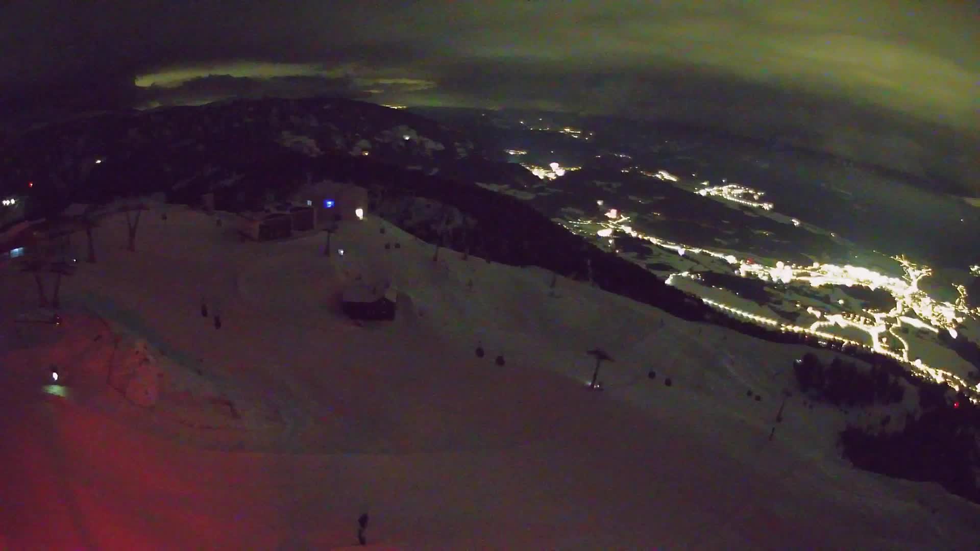 Station de ski Kronplatz sommet | vue sur Brunico