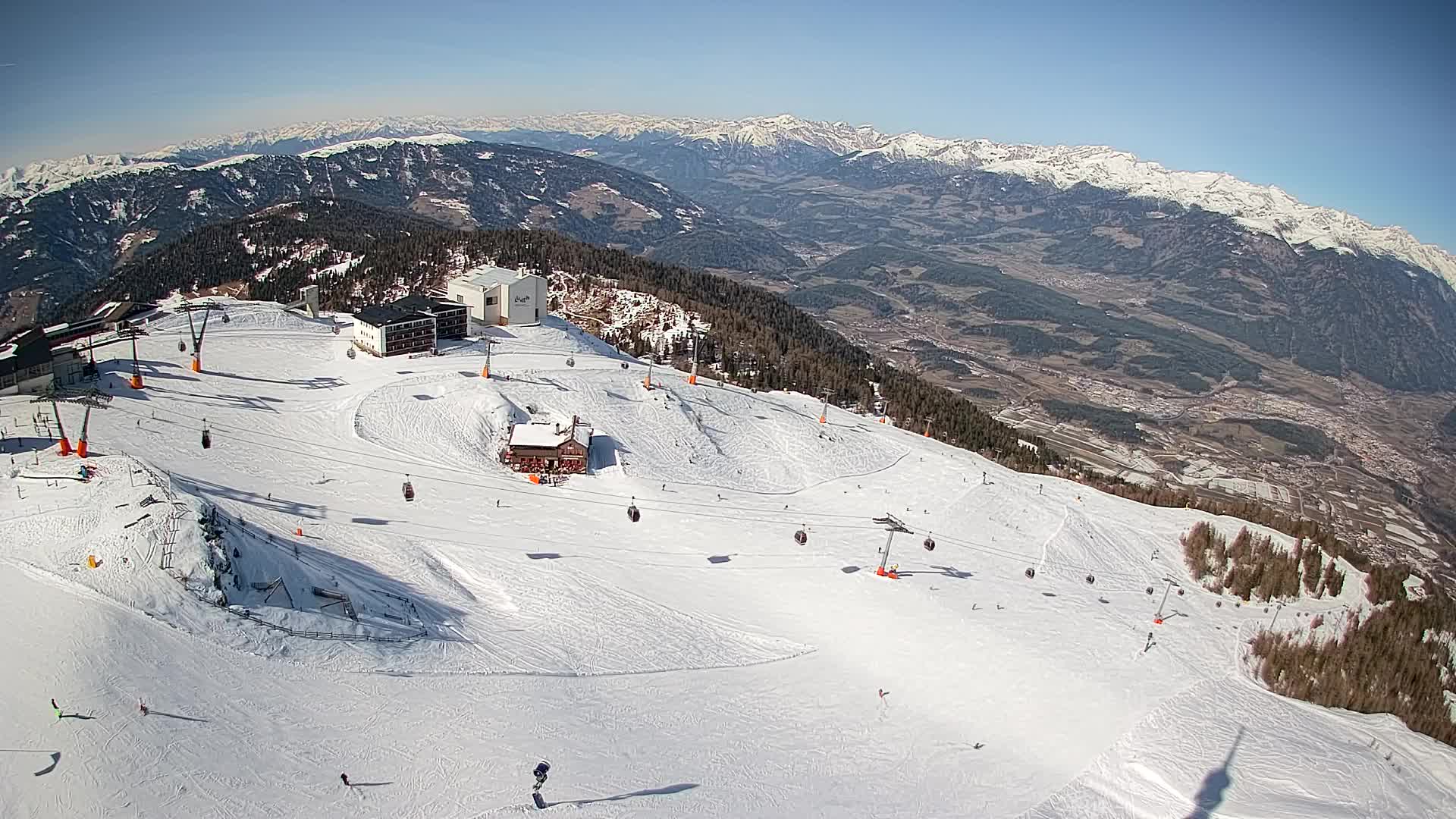 Kronplatz peak Ski resort | view to Bruneck