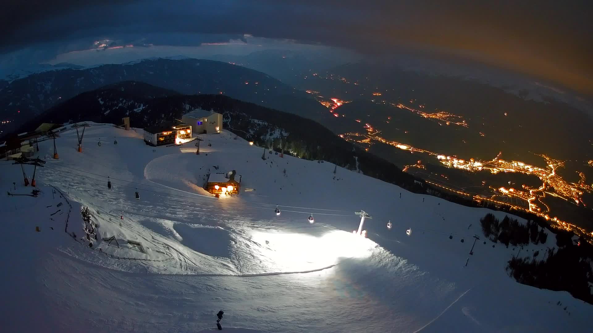 Smučišče Kronplatz – vrh | pogled na Bruneck