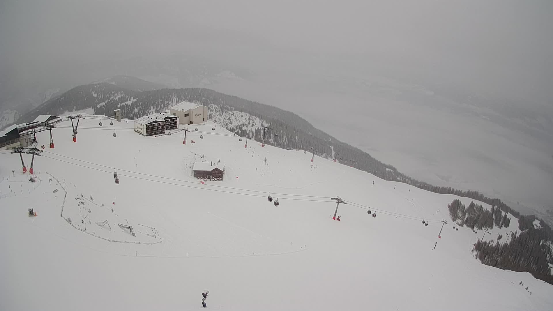 Kronplatz peak Ski resort | view to Bruneck