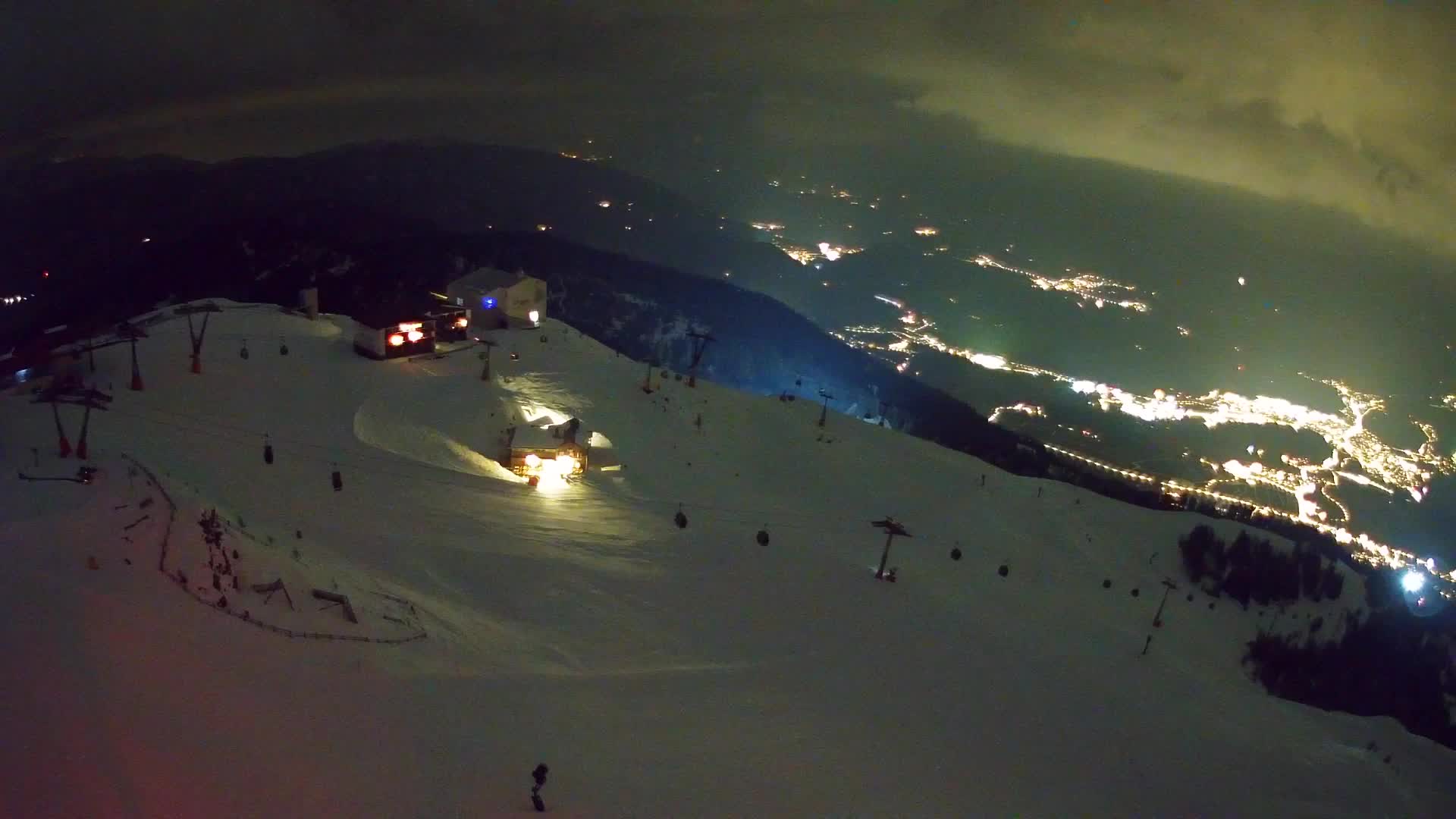Station de ski Kronplatz sommet | vue sur Brunico