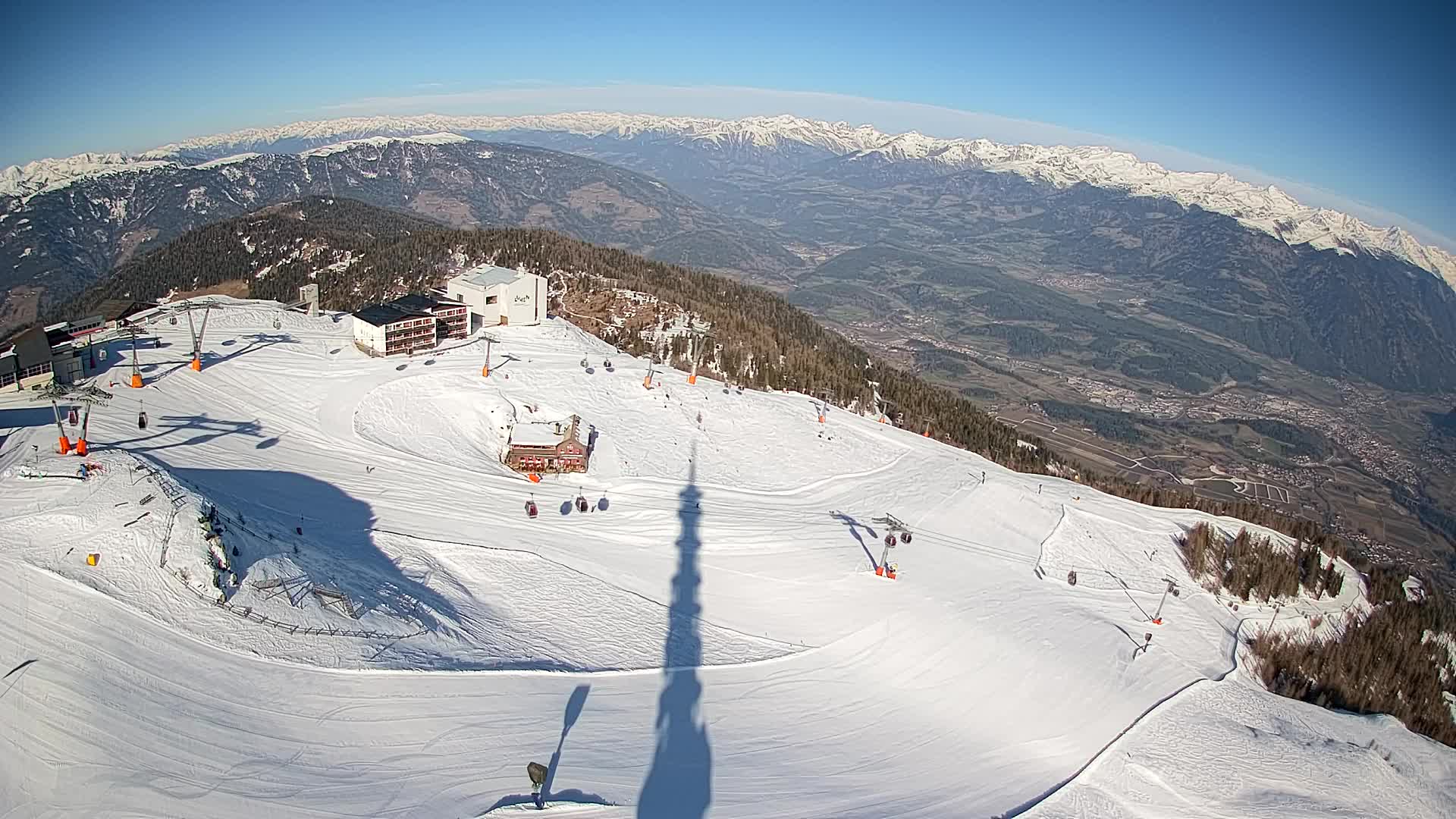 Kronplatz peak Ski resort | view to Bruneck