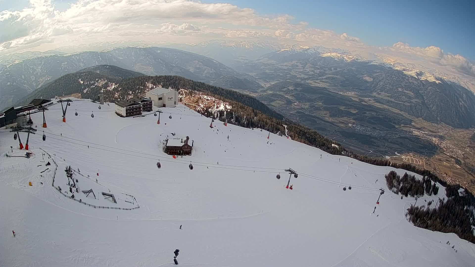 Smučišče Kronplatz – vrh | pogled na Bruneck
