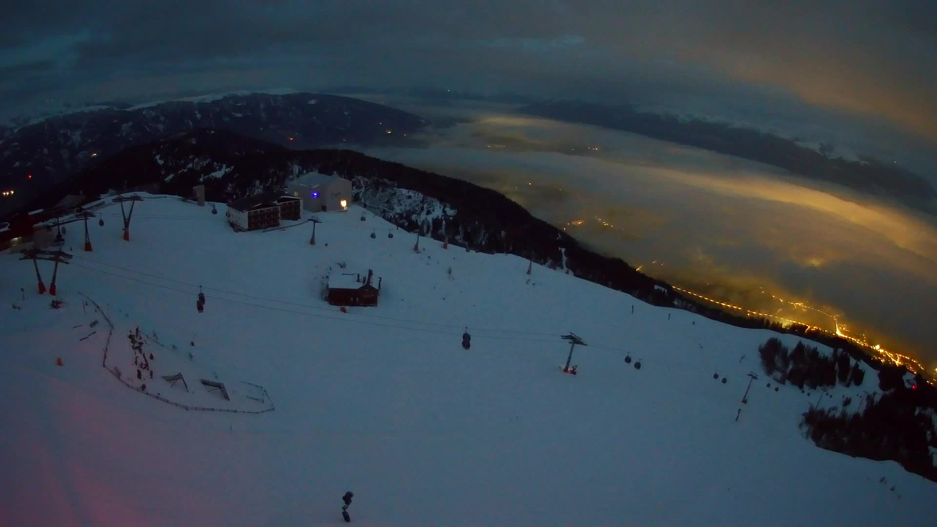 Kronplatz peak Ski resort | view to Bruneck