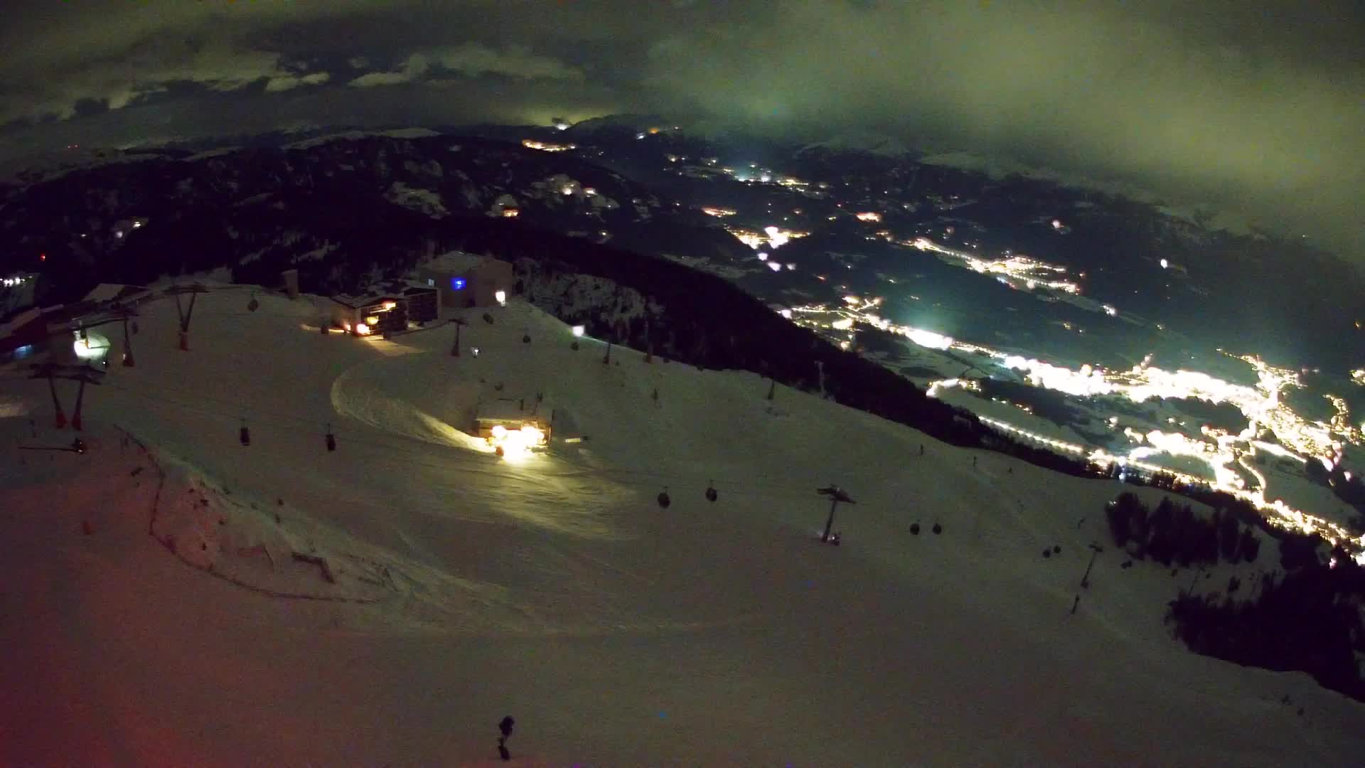 Skigebiet Kronplatz Gipfel | Blick auf Bruneck