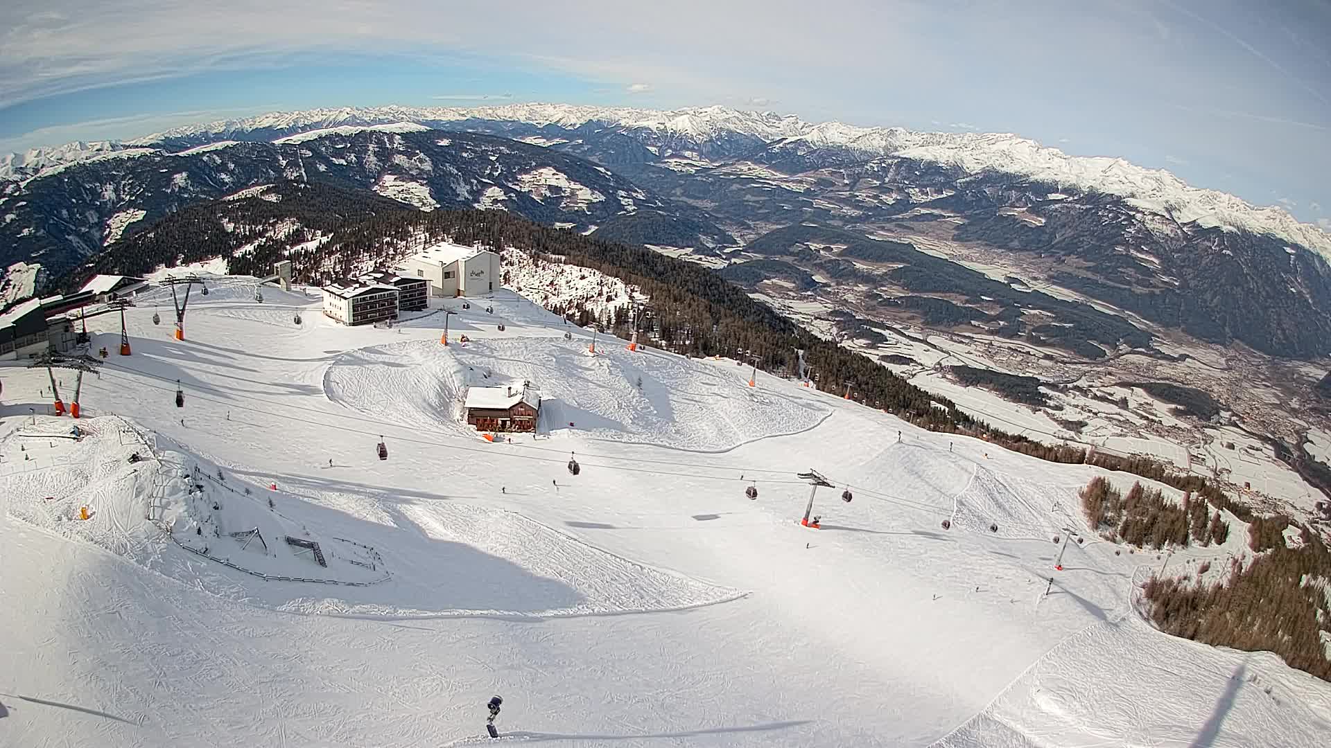 Kronplatz peak Ski resort | view to Bruneck