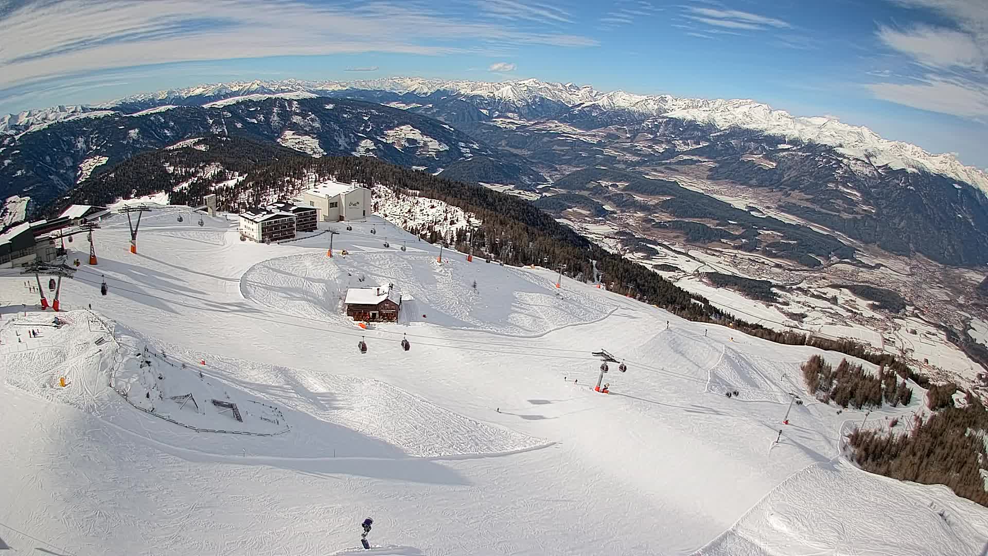 Kronplatz peak Ski resort | view to Bruneck