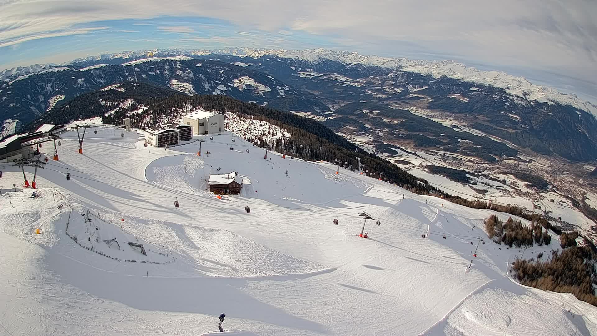 Smučišče Kronplatz – vrh | pogled na Bruneck